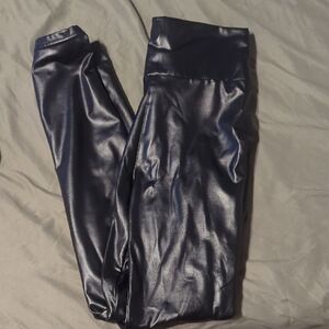 Spanx Black Faux Leather Leggings